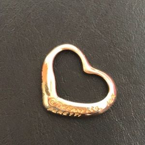 Tiffany & Co Elsa Peretti 18K open heart pendant